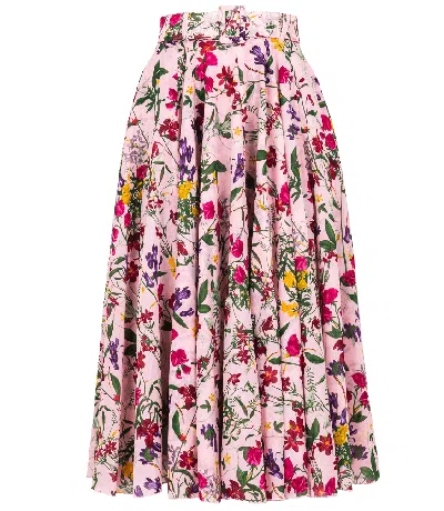 SAMANTHA SUNG DIOR LEOPARD ASTER SKIRT