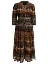 Samantha Sung Plaid Belted Dress In Multi