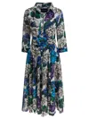 Samantha Sung Dresses Blue In Multi