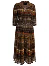 Samantha Sung Plaid Belted Dress In Multi