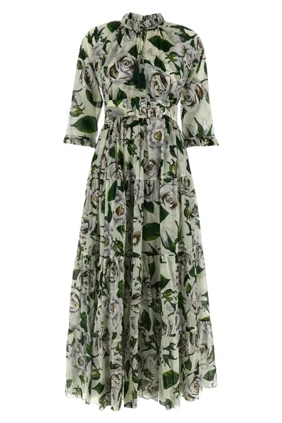Samantha Sung White Eden Floral Dress