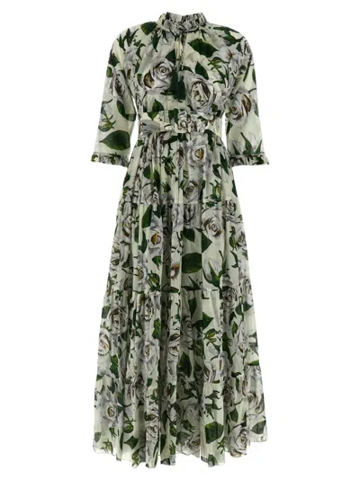Samantha Sung White Eden Floral Dress