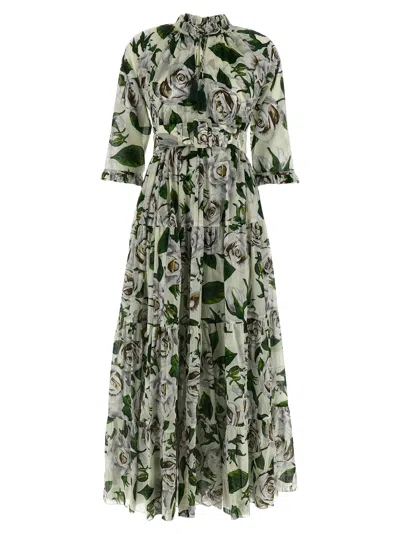 Samantha Sung White Eden Floral Dress