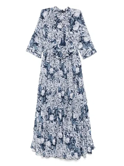 Samantha Sung Eva Maxi Dress In Blue