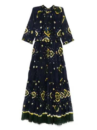 Samantha Sung Eva Maxi Dress In Blue