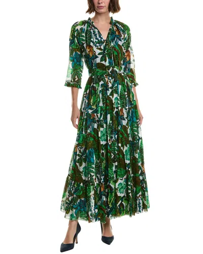 Samantha Sung Eva Maxi Dress In Green