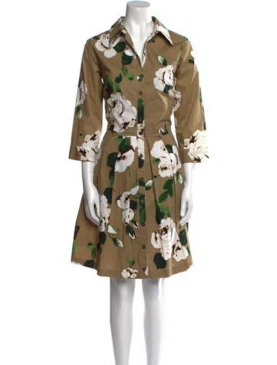 Pre-owned Samantha Sung Floral Print Mini Dress In Multi
