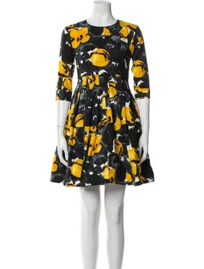 Pre-owned Samantha Sung Floral Print Mini Dress In Multi