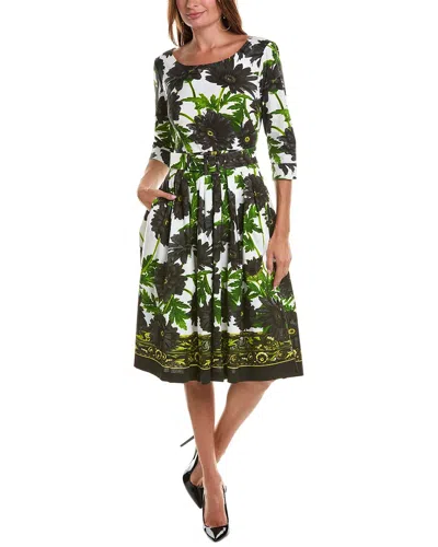 Samantha Sung Audrey 1 3/4-sleeve Shirtdress In Black