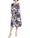 Samantha Sung Florance A-line Dress In Blue