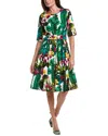 Samantha Sung Florance A-line Dress In Multi
