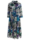 Samantha Sung Dresses Blue In Multi