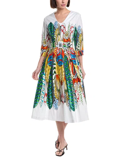 Samantha Sung Lana Midi Dress In White