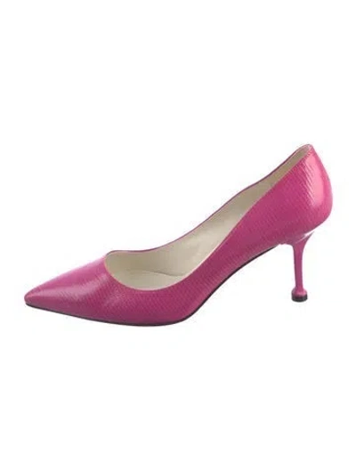 Pre-owned Samantha Sung Leather Pumps In Pink