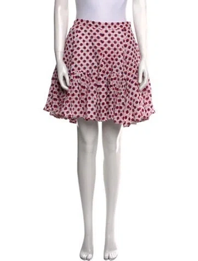 Pre-owned Samantha Sung Linen Mini Skirt W/ Tags In White