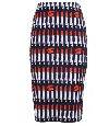 Samantha Sung Lipstick Rouge Chloe Skirt Long Skirt In Multi