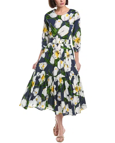 Samantha Sung Melanie Midi Dress In Multi