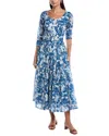 Samantha Sung Melanie Midi Dress In Blue