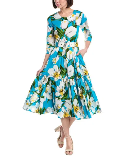 Samantha Sung Melanie Midi Dress In Blue