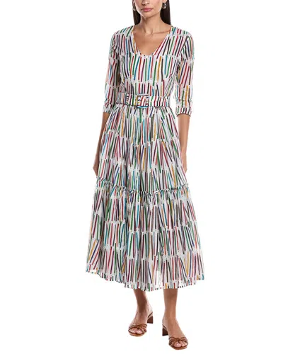 Samantha Sung Melanie Midi Dress In Multi