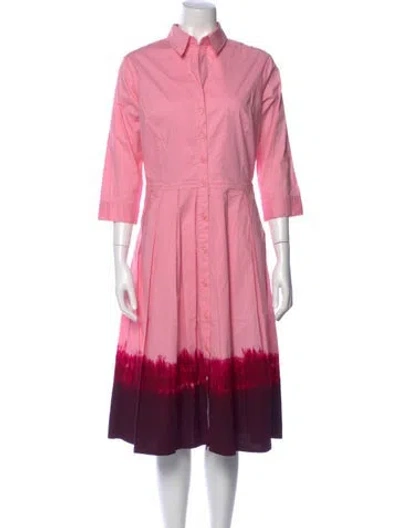 Pre-owned Samantha Sung Midi Length Dress In Pink