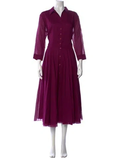 Pre-owned Samantha Sung Midi Length Dress In Pink