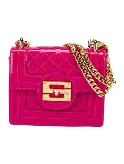 Pre-owned Samantha Sung Patent Leather Crossbody Bag In Pink