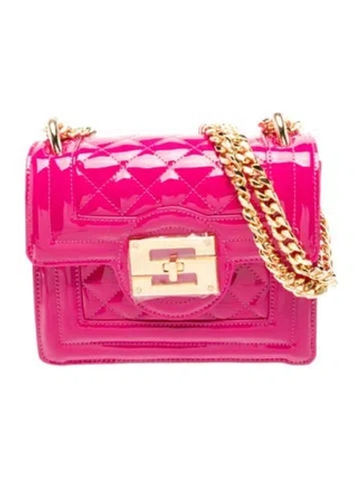 Pre-owned Samantha Sung Patent Leather Crossbody Bag W/ Tags In Pink