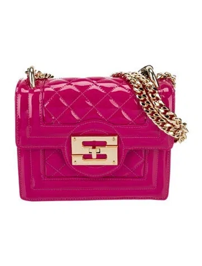 Pre-owned Samantha Sung Patent Leather Shoulder Bag W/ Tags In Pink