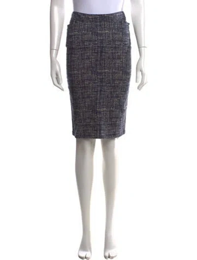 Pre-owned Samantha Sung Patterned Knee-length Skirt In Multi