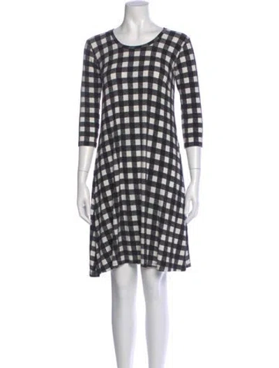 Pre-owned Samantha Sung Plaid Print Mini Dress In Multi