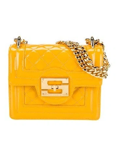 Pre-owned Samantha Sung Pvc Crossbody Bag In Yellow