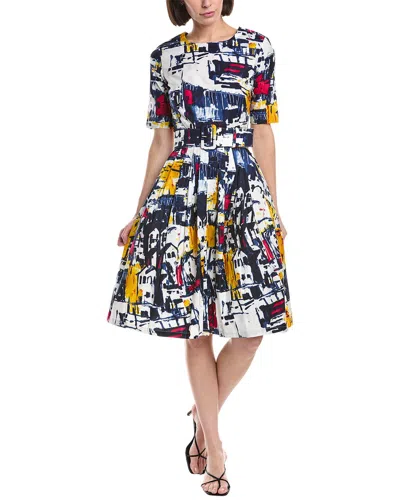Samantha Sung Rachel Midi Dress In Multi