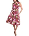 Samantha Sung Rose Midi Dress