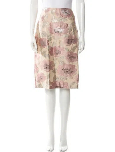 Pre-owned Samantha Sung Silk Knee-length Skirt