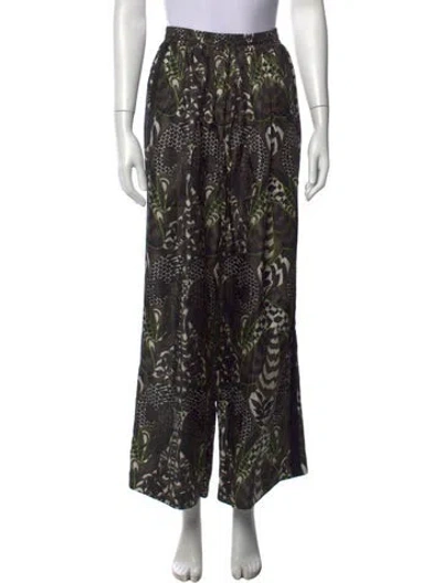 Pre-owned Samantha Sung Silk Wide Leg Pants W/ Tags In Black