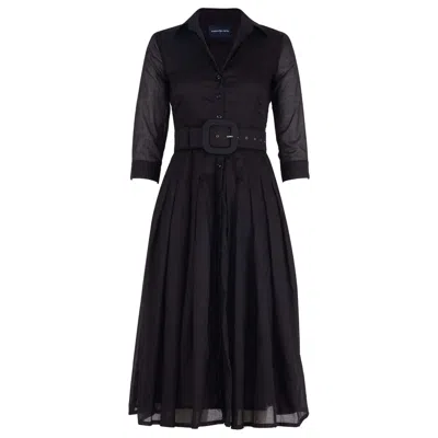 Samantha Sung Solid Audrey Dress #4 Dress In Black