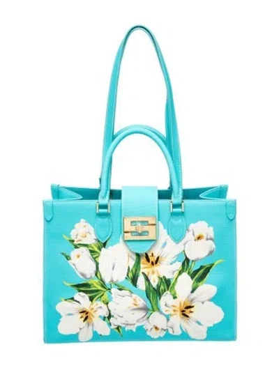 Pre-owned Samantha Sung Top Handle Bag Medium In Blue