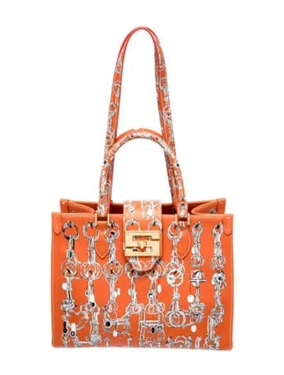 Pre-owned Samantha Sung Top Handle Bag Medium In Orange