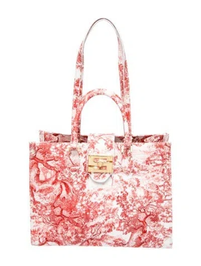 Pre-owned Samantha Sung Top Handle Bag Medium In Red