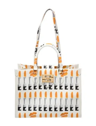 Pre-owned Samantha Sung Top Handle Bag In Orange