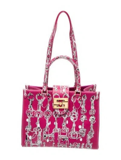Pre-owned Samantha Sung Top Handle Bag In Pink
