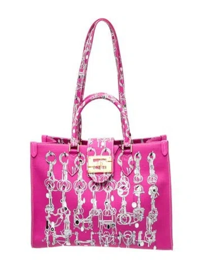 Pre-owned Samantha Sung Top Handle Bag In Pink
