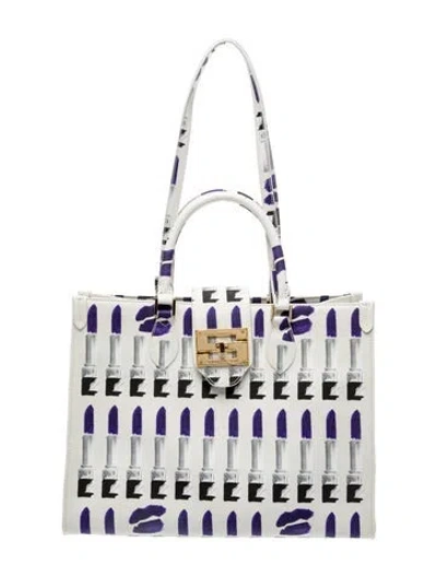 Pre-owned Samantha Sung Top Handle Bag In Purple