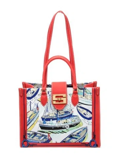 Pre-owned Samantha Sung Top Handle Bag In Red