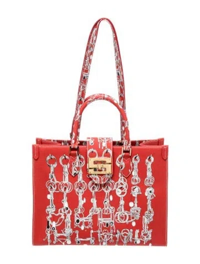 Pre-owned Samantha Sung Top Handle Bag In Red