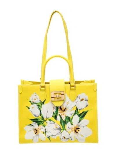Pre-owned Samantha Sung Top Handle Bag In Yellow