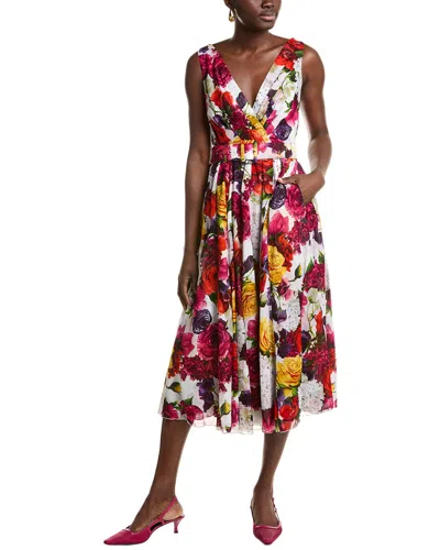 Samantha Sung Vivienne Midi Dress In Red