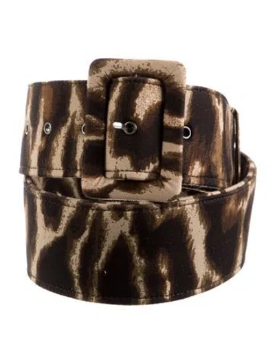 Pre-owned Samantha Sung Waist Belt In Brown