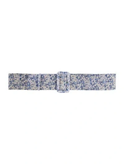 Pre-owned Samantha Sung Wide Belt In Blue